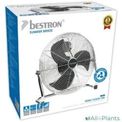 BESTRON DFA40 VLOERVENTILATOR 45 CM 100 WATT CHROOM 7 BESTRON DFA40 VLOERVENTILATOR 45 CM 100 WATT CHROOM -Bestron 8712184013661 bestron dfa40 vloerventilator 45cm chroom verpakking 1000px