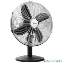 BESTRON DFT35Z RETRO BUREAUVENTILATOR 35 CM ZWART 35 WATT