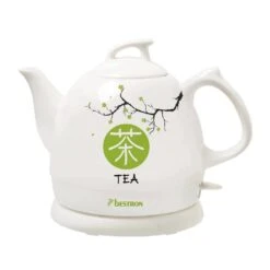 Bestron DTP800A Asia Lounge Keramische Waterkoker 0.8L 1800 Watt Wit/Groen