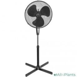 BESTRON ASV45ZR STATIEFVENTILATOR 45 CM MET ASTANDSBEDIENING EN TIMER ZWART 45 WATT