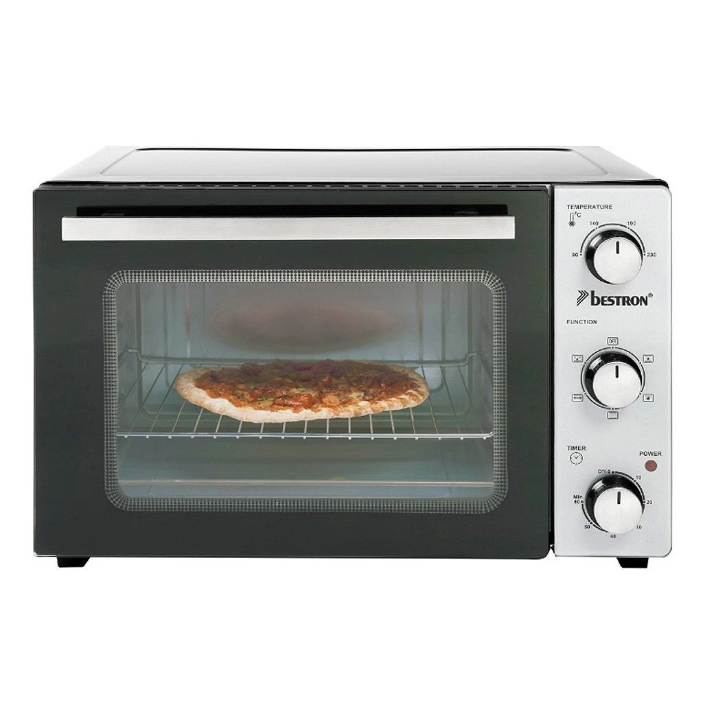 Bestron AOV31 Grill-Bakoven Met Hetelucht + Draaispit 1500W RVS/Zwart 3 Bestron AOV31 Grill-Bakoven Met Hetelucht + Draaispit 1500W RVS/Zwart