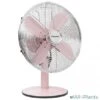 BESTRON DFT35R RETRO BUREAUVENTILATOR 35 CM ROZE 35 WATT -Bestron 8712184055814 bestron dft35r retro bureauventilator 35 cm roze 35 watt