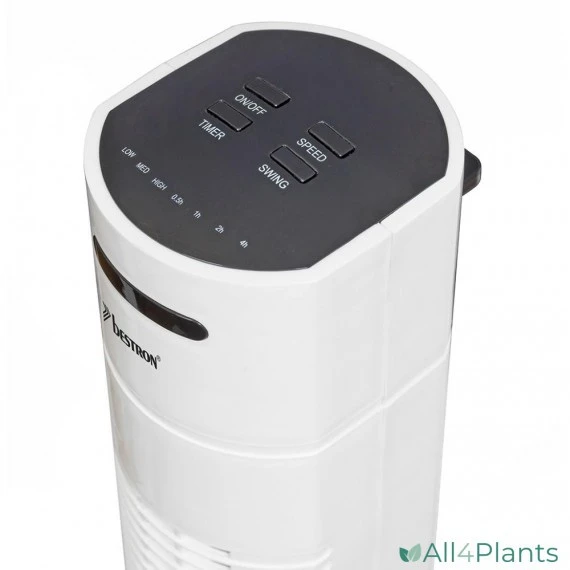 BESTRON AFT770WRC TOWER VENTILATOR 78 CM MET AFSTANDSBEDIENING EN DIGITALE TIMER WIT 35 WATT 4 BESTRON AFT770WRC TOWER VENTILATOR 78 CM MET AFSTANDSBEDIENING EN DIGITALE TIMER WIT 35 WATT - Afbeelding 2