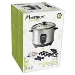 Bestron ARC100AS Asia Lounge Rijstkoker RVS/Zwart 7 Bestron ARC100AS Asia Lounge Rijstkoker RVS/Zwart -Bestron 8712184056019 3