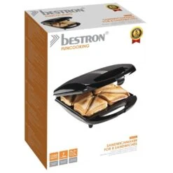Bestron ASM13XXLZ Sandwichmaker XXL Zwart -Bestron 8712184058501 3