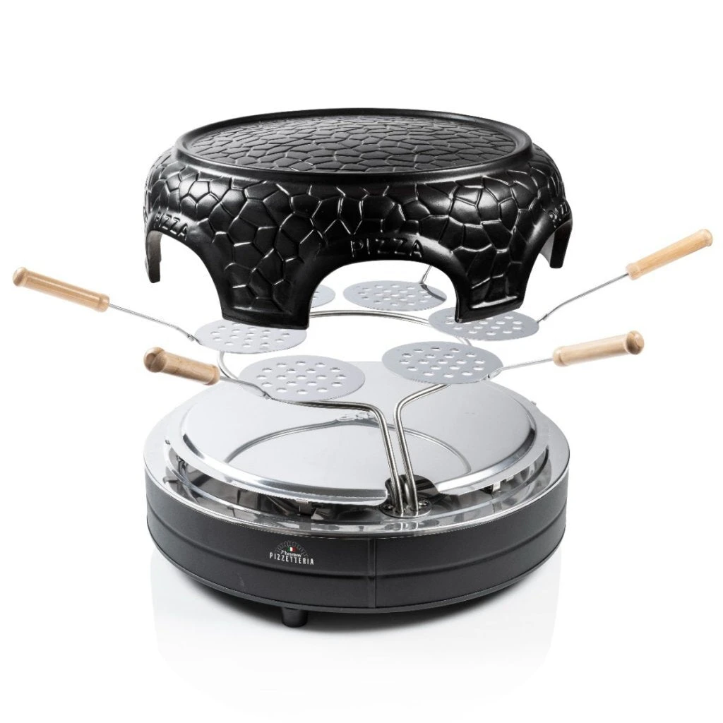 Bestron APD600Z Pizzetteria Voor 6 Personen Zwart 3 Bestron APD600Z Pizzetteria Voor 6 Personen Zwart - Afbeelding 2