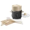 Bestron ARC100BBS Rijstkoker Set Bamboe/Zwart -Bestron 8712184058792 1