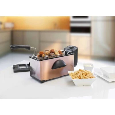 Bestron Friteuse Met Koude Zone AF370CO 2000 W 3,5 L Koperkleurig 14 Bestron Friteuse Met Koude Zone AF370CO 2000 W 3,5 L Koperkleurig - Afbeelding 12