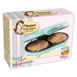 Bestron Wafelijzer ADWM1000M Hartvormig Dubbel 1000 W Mintkleurig -Bestron image 13 440242