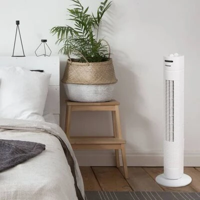 Bestron Torenventilator 35 W 80 Cm Wit AFT760W 4 Bestron Torenventilator 35 W 80 Cm Wit AFT760W - Afbeelding 2