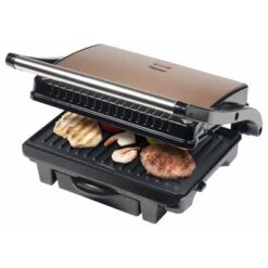 Bestron Panini Grill ASW113CO 1000 W Zwart En Koperkleurig