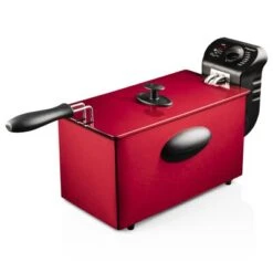 Bestron Friteuse Met Koude Zone AF357R 2000 W 3,5 L Rood