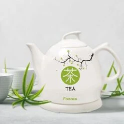 Bestron Waterkoker Asia Lounge DTP800A 0,8 L Keramiek Wit -Bestron image 3 427995