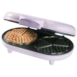 Bestron Wafelijzer Hartvormig Dubbel ADWM1000P 1000 W Roze -Bestron image 4 433661