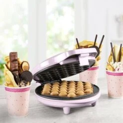 Bestron Bubbelwafelijzer ABWM300P 700 W Roze -Bestron image 4 440251