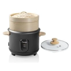 Bestron Rijstkoker Met Bamboe Stoom- En Sushiset ARC100BBS 1 L Zwart -Bestron image 4 443329