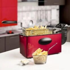 Bestron Friteuse Met Koude Zone AF357R 2000 W 3,5 L Rood -Bestron image 5 441211