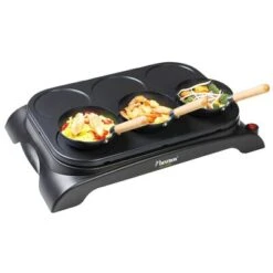 Bestron Wok- En Crêpemakerset Voor 6 Personen AWS600 1000 W Zwart -Bestron image 8 441205